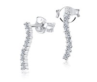 CZ Silver Stud Earrings STS-2116